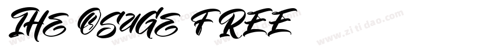 The Osage FREE字体转换